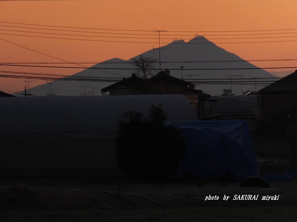 今朝の筑波山　2014.12．28