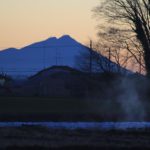 いつもより前に出て撮った今朝の筑波山　2015.1．10　栃木県小山市