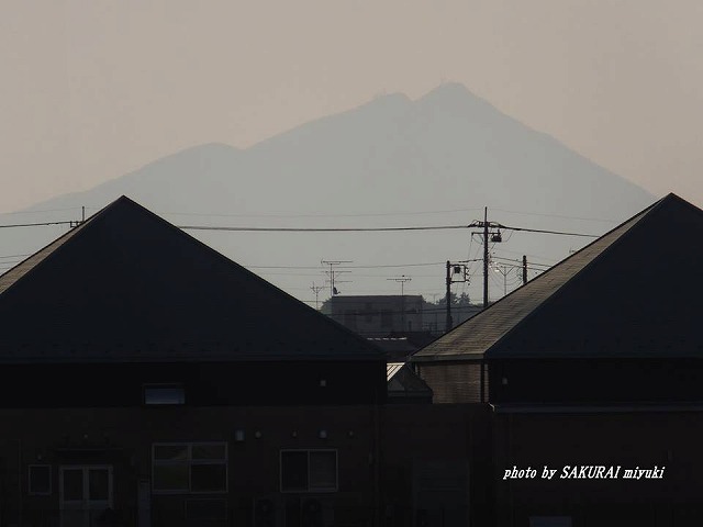 今朝の筑波山