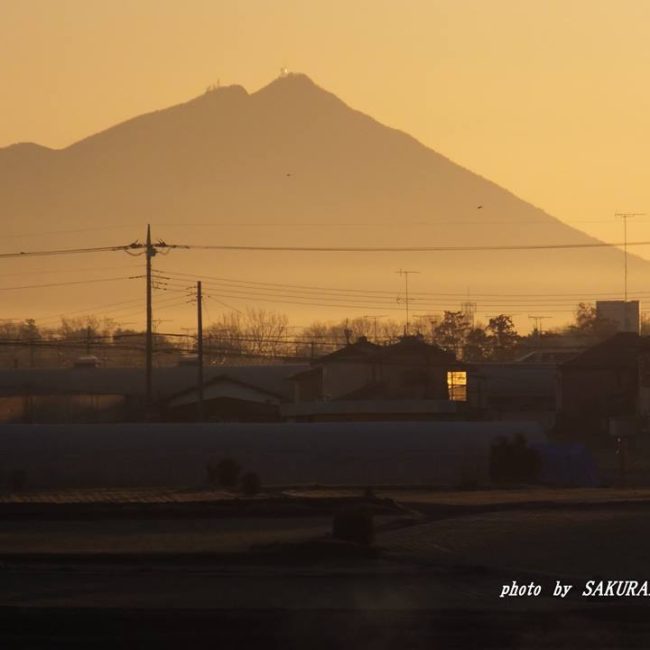 今朝の筑波山　2015．1.24