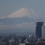 東京から見える真っ白な富士山　2014.11．27　東京都池袋