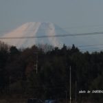 新しく見つけた富士山のビューポイント電線問題が・・・　2014.12．18　栃木県小山市