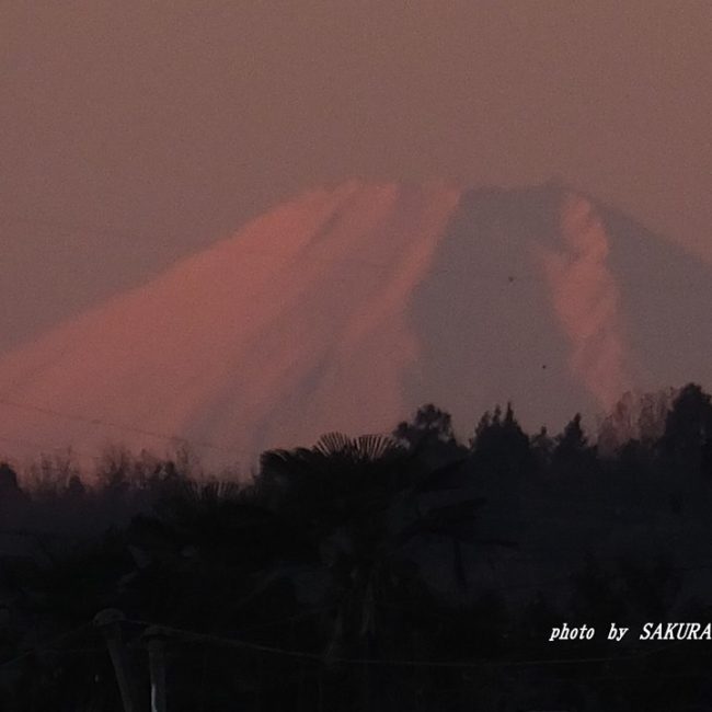 赤富士　2014.12．19