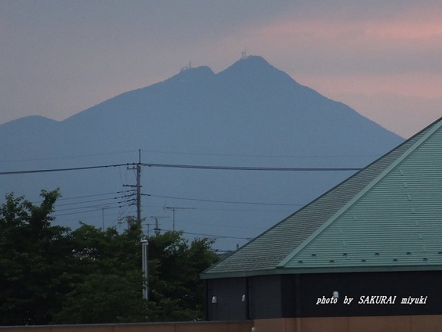 今朝の筑波山